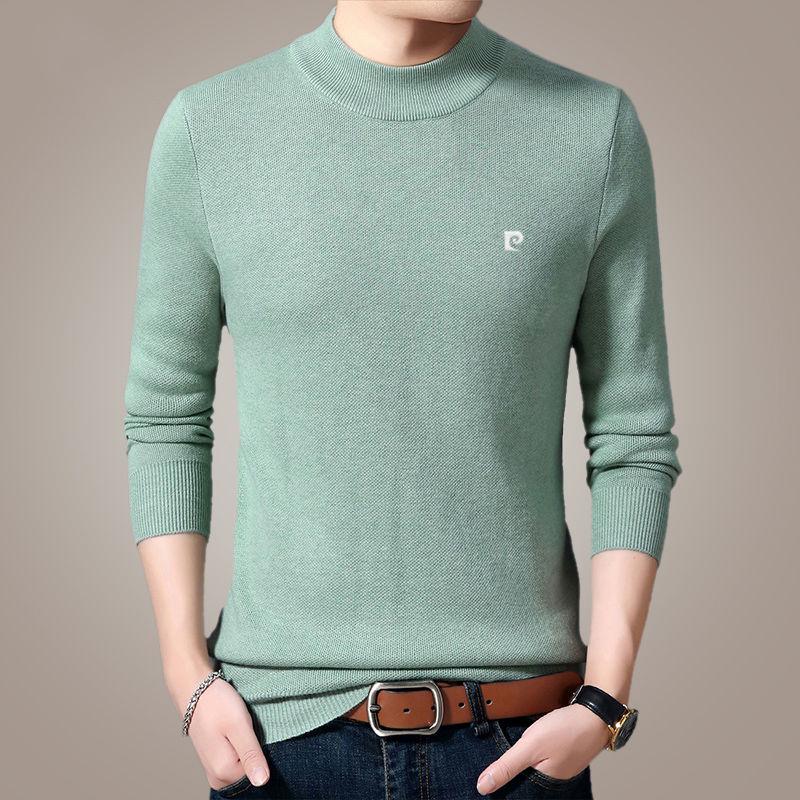 Sweater Men Casual Pullover Men Autumn Slim Fit Shirt Mens Sweaters Knitted Cashmere Wool Pull Homme