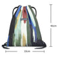 Colorful Casual Unisex Multi-layer Canvas Backpack Travel Drawstring Closure Large-capacity Sports Waterproof