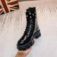 Women's Martin Boots Increased Tide Brand British Style Short Boots All-match Trendy Platform Boots