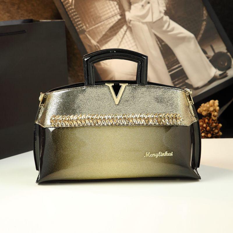 Patent Leather Women Handbags Totes Shoulder Bags Messenger Bag Flower Handle Bags Designer Handbags