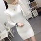 Women Sweaters and Pullovers Knit Long Sleeve Sweater Dress Female Jumper Tops