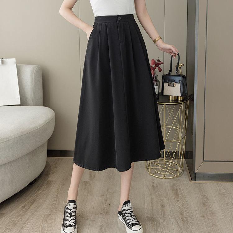 Women Skirt Mid-length A-line Skirt Plus Size Fairy Skirt Summer Ruffled Sandy Beach Vacation Daily