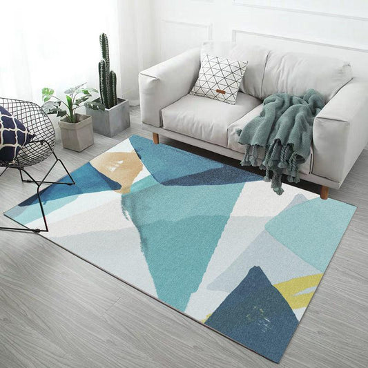 Ins Nordic Carpet Living Room Large Area Floor Mat Room Bedroom Bedside Full Floor Entry Floor Mat Household Washable