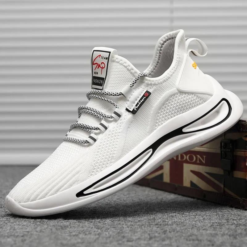 Spring Sports Shoes All-match Breathable Shoes Mesh Small Men's Flying Shoes