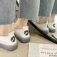 Leather Small White Shoes Female Korean Version One-step Flat-bottomed Casual Shoes Increase In Women's Shoes Xiao Zou Ju Shoes Spring