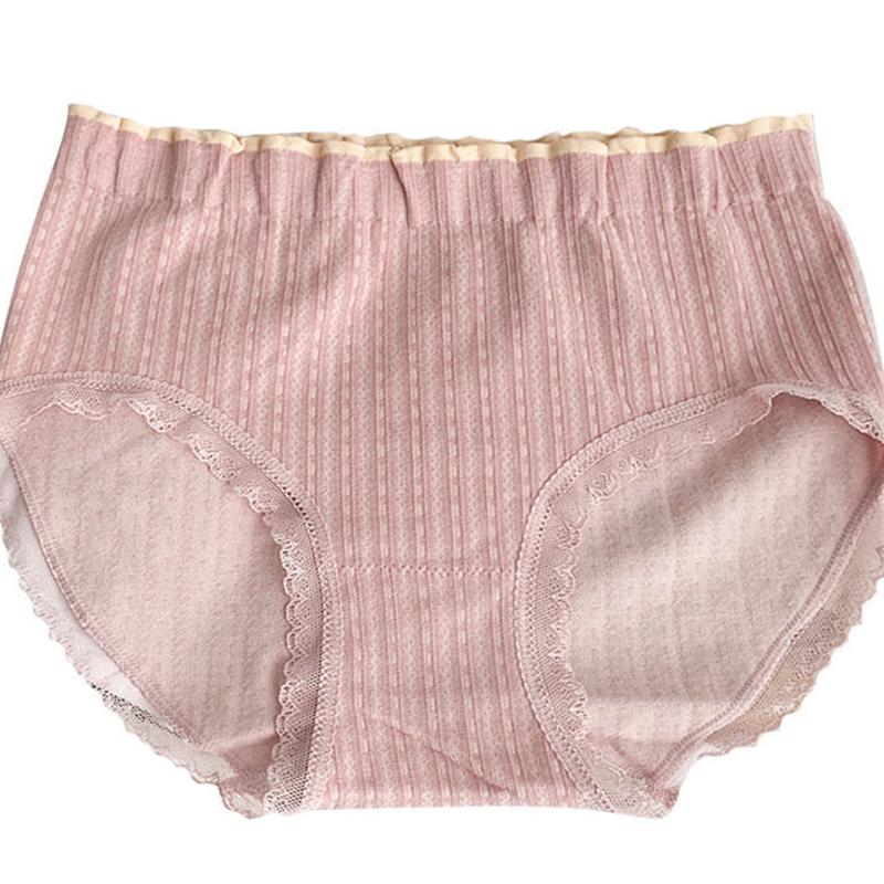 Sweet Girls Panties, Twist Stripes, No Trace Antibacterial and Breathable, Hips and Mid-waist