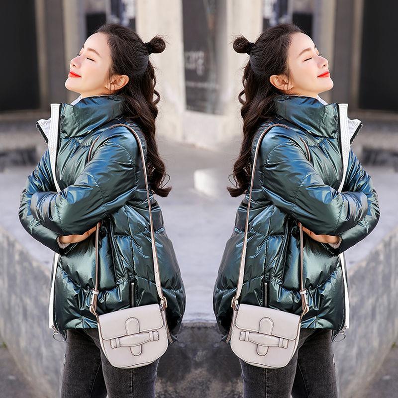 New Winter Parka Coat Women's Coat Smooth Down Cotton Coat Casual Thick Warm Coat Women's Parka Coat Cotton Coat