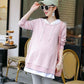 Spring and Autumn Maternity Suit Wild Striped Long Sleeve Top Loose Fashion Mid-length Sweater