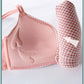 Japanese Girl Style Sweet Small Fresh Small Chest Gathered Without Steel Ring Lovely Lattice Bra Beautiful Back Bra