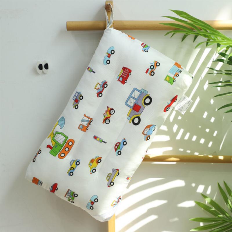 Children's Cute Cartoon Pillow Cotton Cartoon Pillow Core 3-6-10 Baby Boys and Girls Primary School Neck Pillow