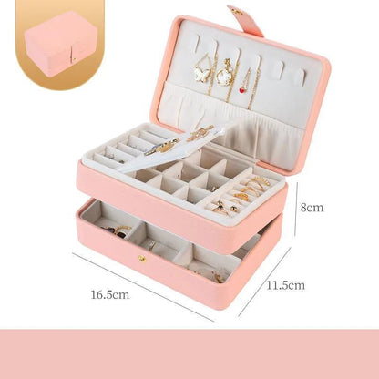 Three-layer Jewelry Storage Box Large-capacity High-end Ear Stud Drawer Jewelry Storage Box