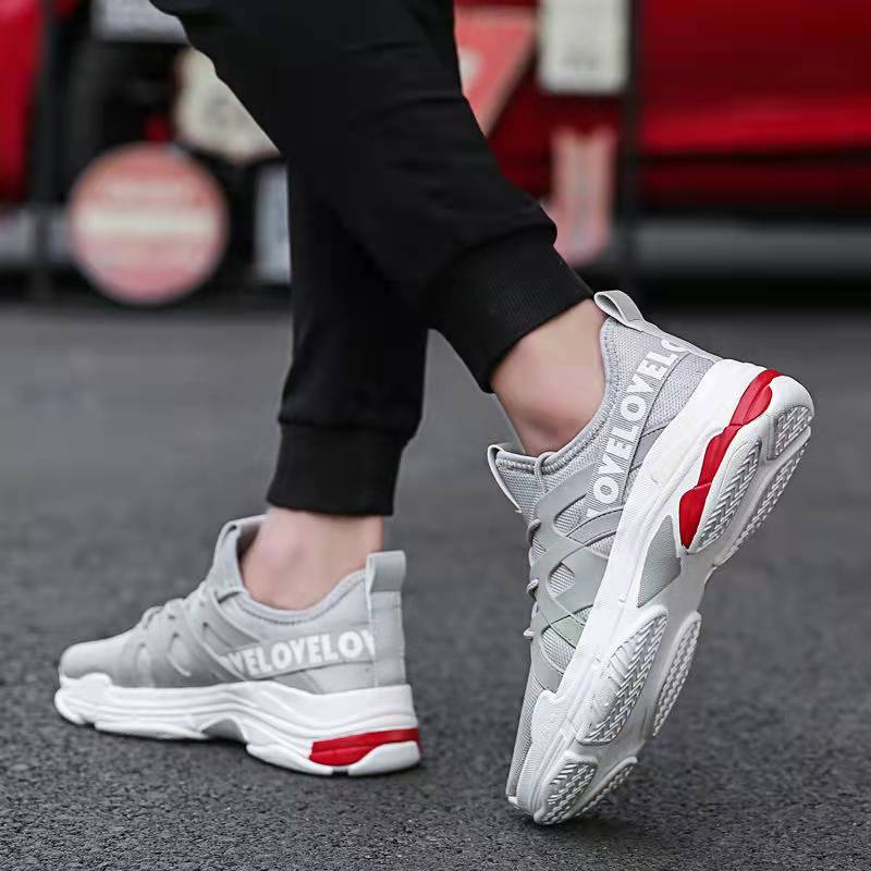 Men's Running Shoes Fashion Comfortable Breathable Wear-resistant Non-slip Lightweight Casual Shoes