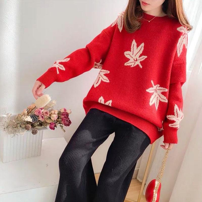 Autumn and Winter Plus Size Casual Sweater Thick Pullover Loose Blouse All-match Female Sweater