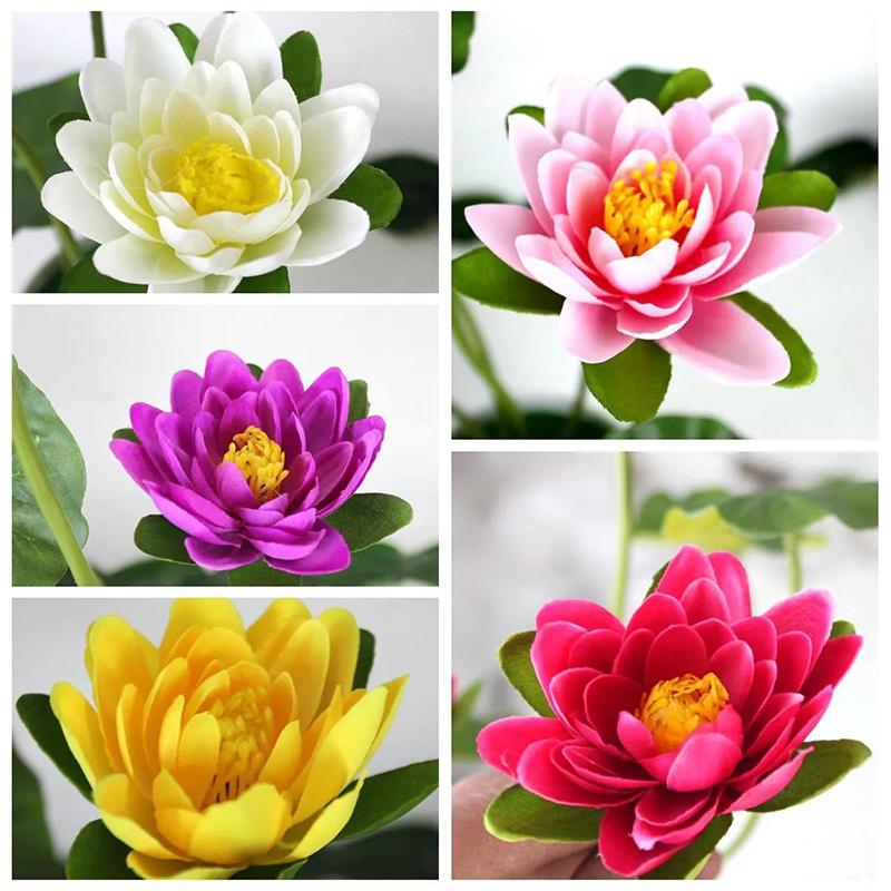 Artificial Lotus Artificial Flowers Decorative Flowers for Home Decoration