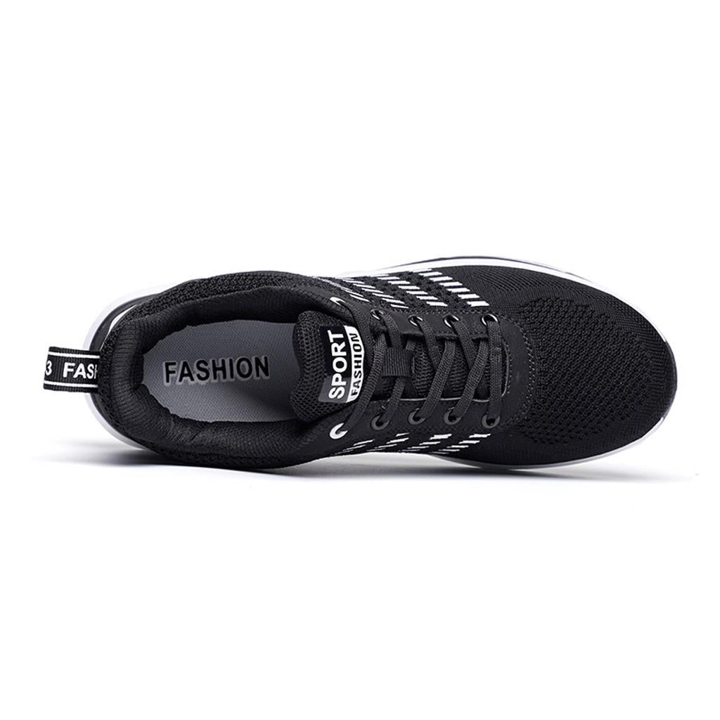 Couples Sports Shoes Fashion Women Flying Woven Mesh Breathable Non-Slip Wear-Resistant Cushion Sneakers Men's Vulcanize Shoes