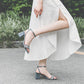 Women's Summer Roman Sandals All-match Fashionable Women's Shoes Korean Style Thick Heel Open Toe Buckle High Heels