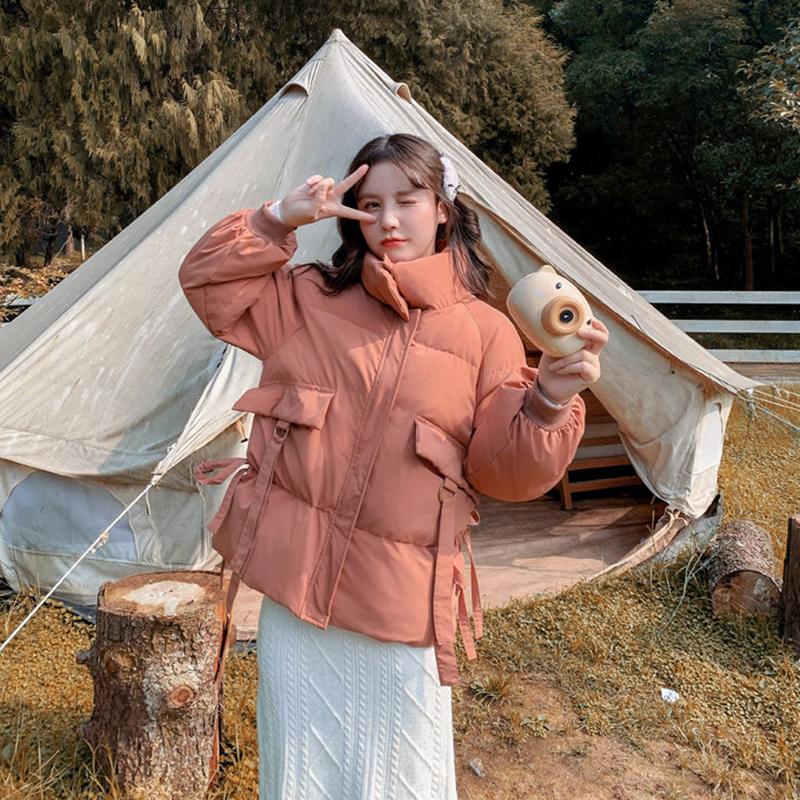 Winter Fashion Women's Cotton-padded Jacket Students Korean Style Loose Cotton-padded Jacket Winter Short Warm Jacket