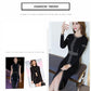 Black Knitted Bottoming Skirt Women Autumn and Winter Women's Sexy Dress Mid-length Over The Knee