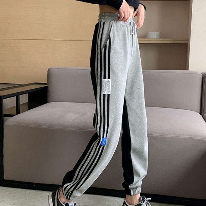 Cotton Sports Pants Women's Spring and Summer Casual Loose Loose and Thin Elastic Tight Feet All-match Harlan Pants Tide