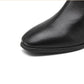 Chelsea Boots Women Short Boots Square Toe Autumn and Winter Black Snow Boots Plus Velvet Warm Cotton Boots