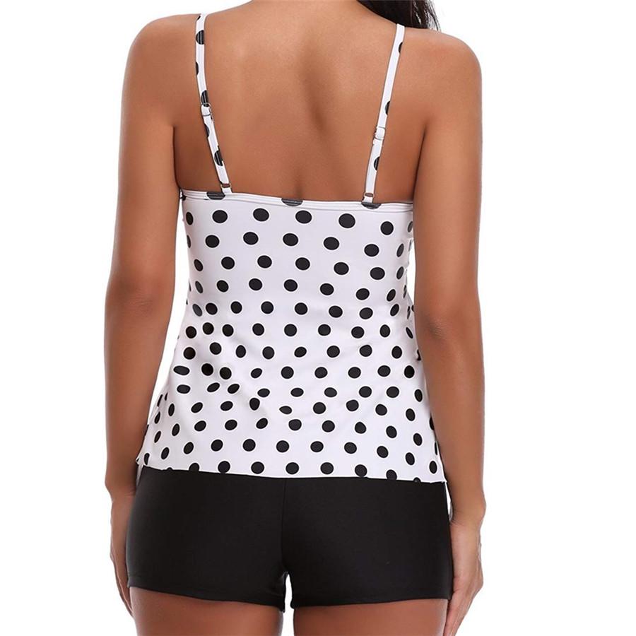 Swimwear 2019 Sexy Swimsuit Women Plus Size Tankini Sets Swim Vintage Beach Wear Dot Biquinis Bathin