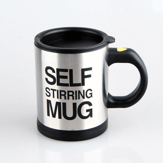 Automatic Electric Mug Stirring Coffee Cup Stainless Steel Mixer Lazy Self Mixing Drinking Cups