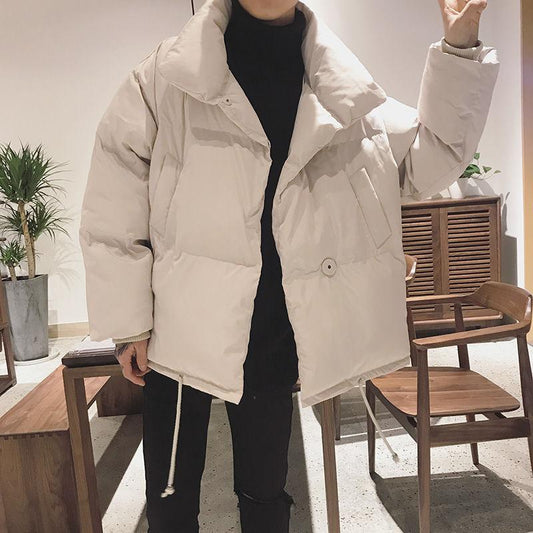 Down Jacket Jacket Male Student Trend Winter Padded Jacket Bread Jacket Jacket Lovers Padded Jacket Thickening