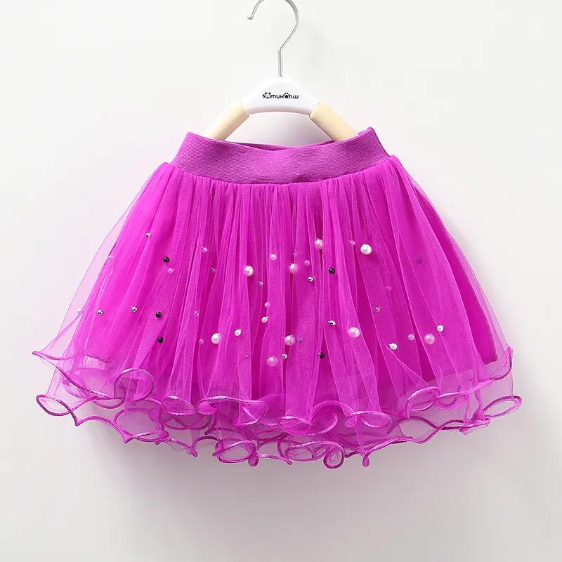 Girl Skirt Mesh Spring and Autumn Wild Children's Tutu Girl Princess Short Skirt