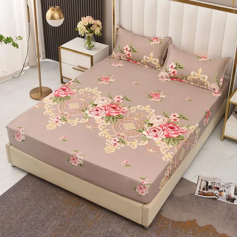 Bed Sheet Non-slip Fixed Bed Cover Three-piece Bed Mat Protect Cover Dust Protection Cover Full Surrounding