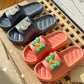 Ladies Bathroom Home Sandals and Slippers Bow Cute Cartoon Non-slip Go Out Beach Slippers