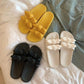Fairy Wind Sandals and Slippers Fashion Cool Ins Outer Wear Waterproof Non-slip Bow Beach Slippers Female Summer