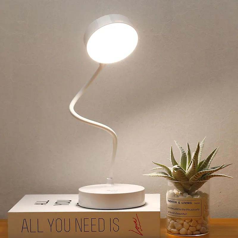 Small Desk Lamp Eye Protection Desk Student Bedroom Study Special Charging Plug-in Dual-use Led Desk Lamp Bedside Lamp