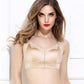 Lace Breathable Front Zipper Thin Bra No Steel Ring Comfortable Receiving Side Breasts Gathering Bra Full Cup Top Support Sports Sweat-absorbing Bra