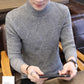 Autumn and Winter Men's Half Turtleneck Sweater Trend Slim Thickening Knitted Sweater Youth Sweater