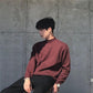 Autumn and Winter Thick Solid Color Knitted Half High Neck Micro Korean Loose Bottoming Sweater Men