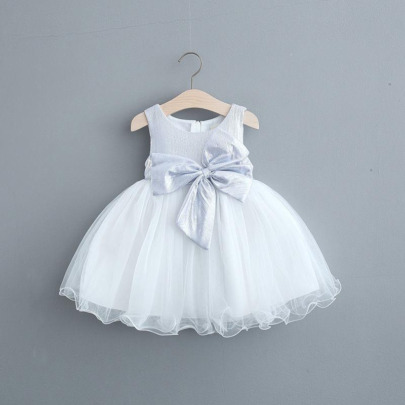 Ma&Baby 1-7Y Summer Princess Toddler Kid Child Girls Tutu Dress Party Wedding Birthday Dresses for Girl Pearl Bow Costumes