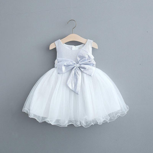 Ma&Baby 1-7Y Summer Princess Toddler Kid Child Girls Tutu Dress Party Wedding Birthday Dresses for Girl Pearl Bow Costumes