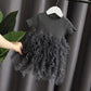 Children's Clothing Girls Short-sleeved Dress Summer Dress Baby Girl Princess Dress Mesh Cake Sweet Tutu Skirt