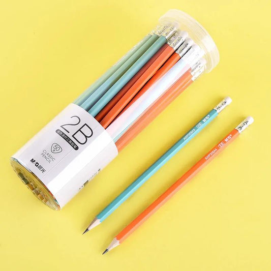 Candy Color Pencil Non-toxic Children 2BHB Triangle Pole Positive Hexagon Pole Pencil