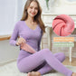 Thermal Underwear Women's Thickening and Velvet Suit Tight-fitting Body Students Autumn Clothes Long Trousers Youth Winter Cotton Sweater
