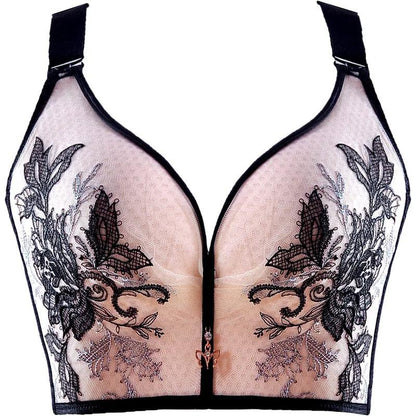 Large Size Underwear Thin Section No Steel Rings Gathering Large Breasts Adjustable Large Bra