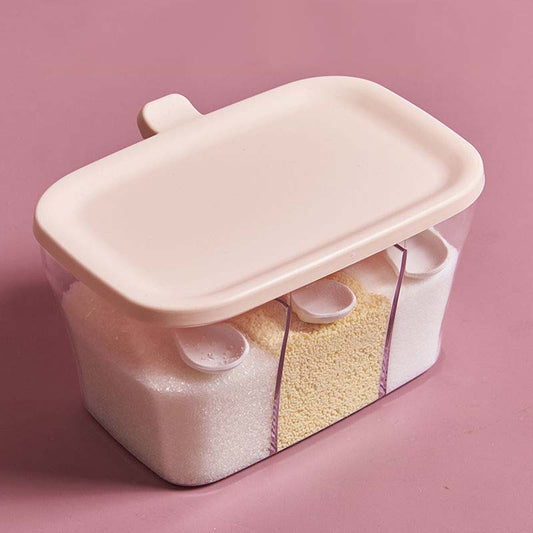 Divided Kitchen Cumin Powder Jar Organization Kitchen Storage Seasoning Box Spice Box Container