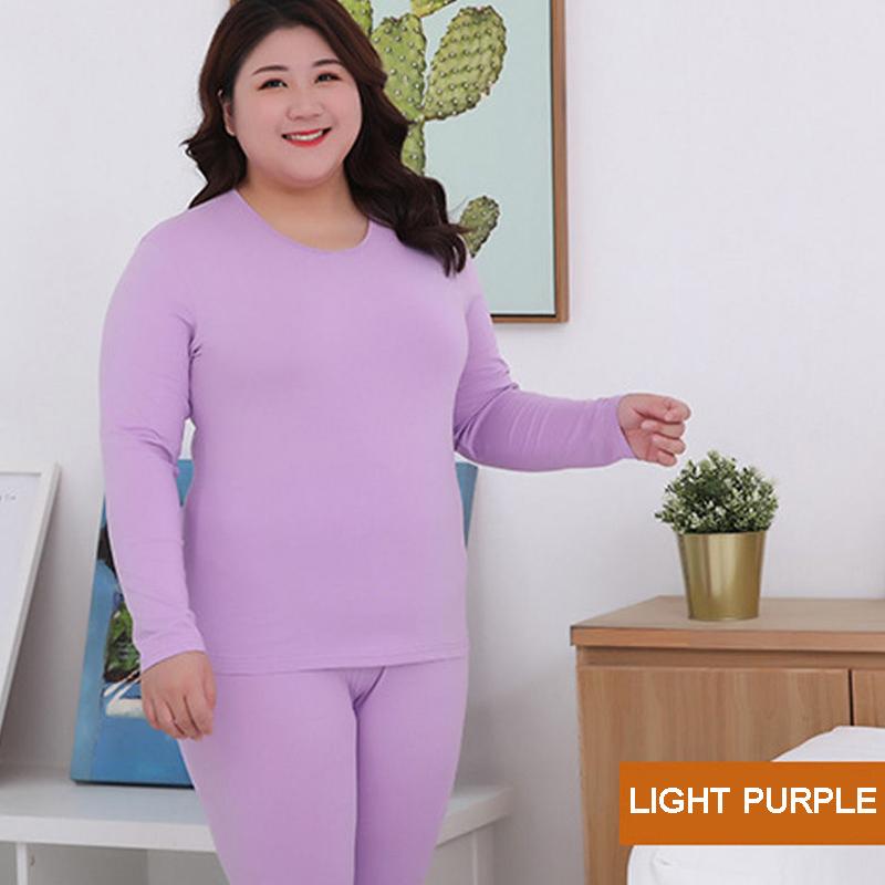 Plus Fat Plus Size Fat Sister Qiuyi Long Trousers Ladies Suit Wear Tight Winter Warm Bottoming Shirt