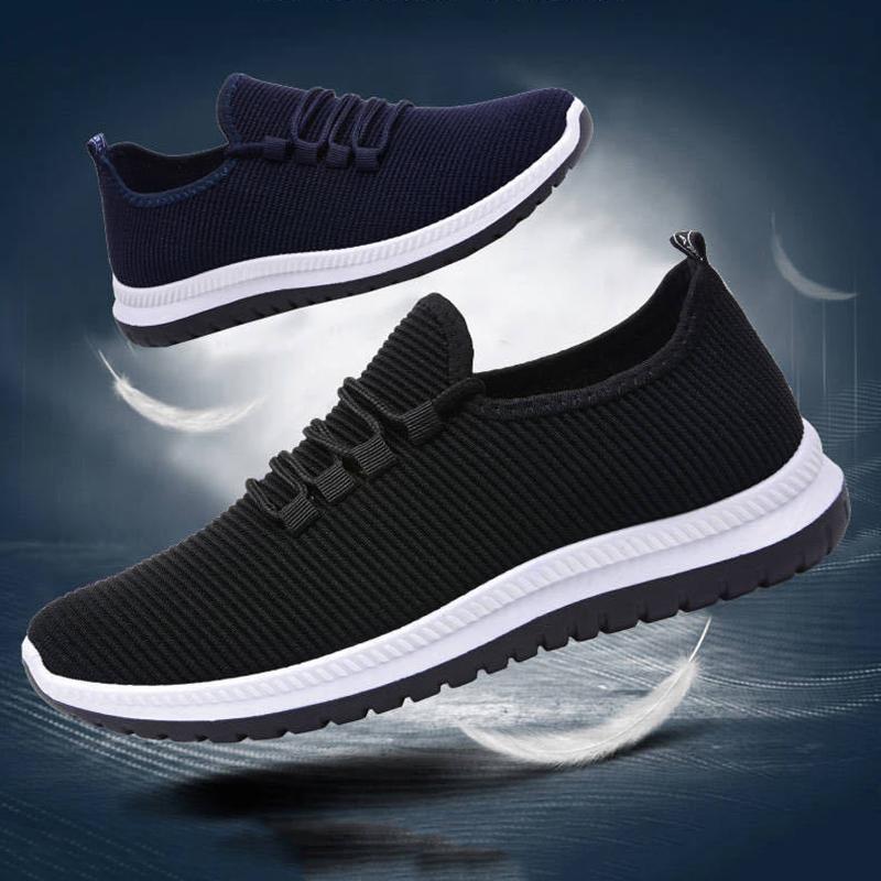 Spring and Summer Dad Shoes Men's Breathable Deodorant Old Beijing Cloth Shoes Middle-aged and Elderly Casual Non-slip Walking Shoes