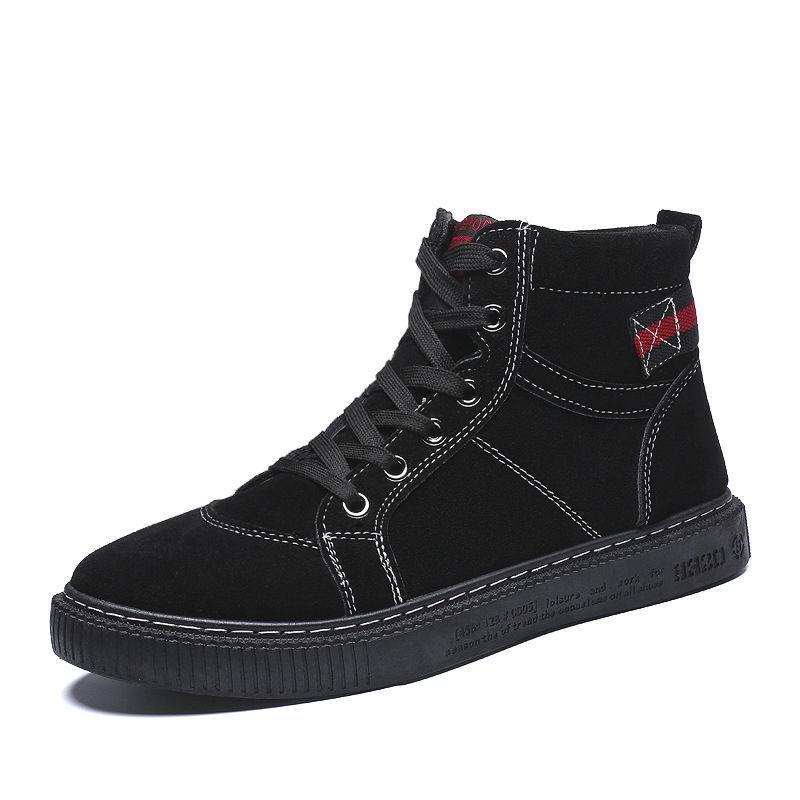 Autumn Early Winter Men's Boots Split Leather Men Ankle Boots Outdoor Men Leather Boots Men Shoes