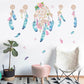 Colorful Feather Wall Stickers Catch Monternet Dream Catcher Art Design Decal Home Decoration Living