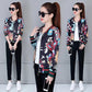 M-5XL Large Size Spring and Autumn Short Coat Women's All Match Flower Baseball Uniform Casual Top Short Jacket Thin Coat