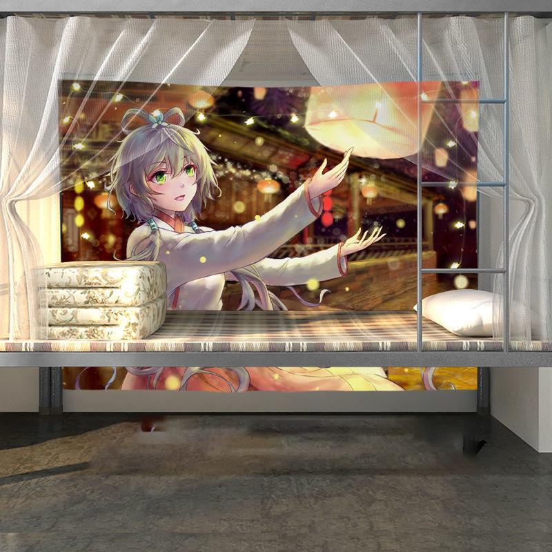 Anime Tapestry Background Cloth Room Decoration Hanging Cloth Dormitory Essential Bedside Layout Wall Cloth