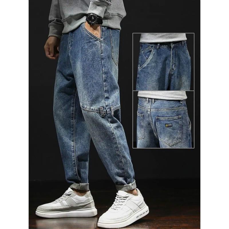 Summer Jeans Men's Loose Straight Nine-point Pants Casual All-match Pants