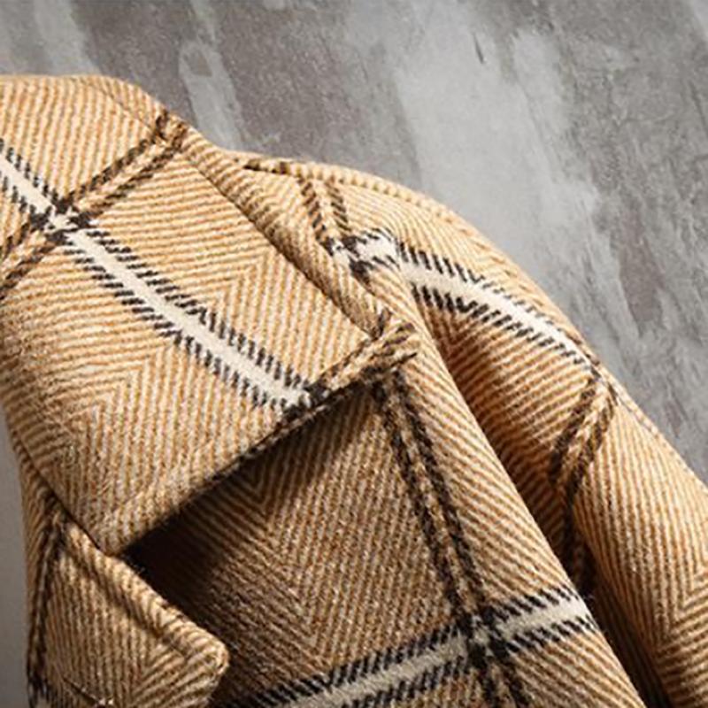 Cotton Thick Woolen Coat Men's Autumn and Winter Loose Korean Style Trendy Woolen Jackets
